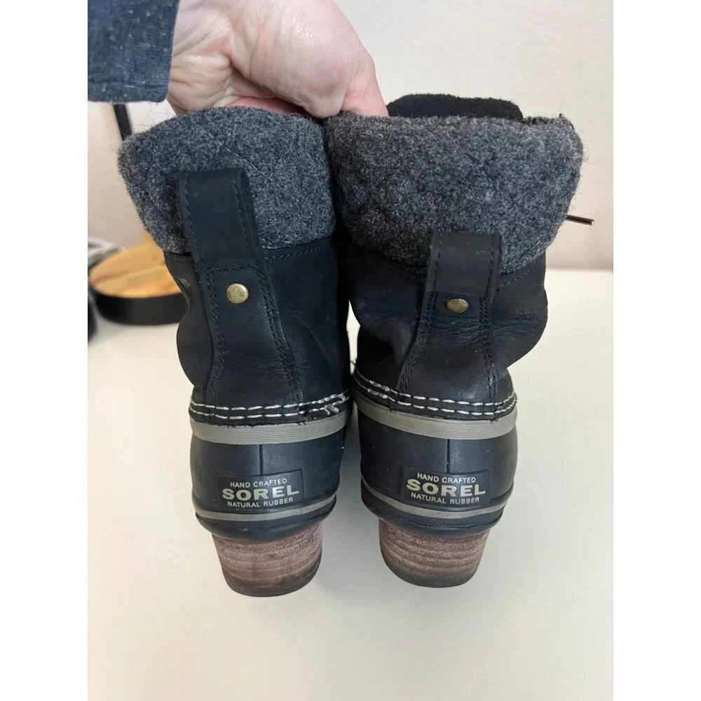 Sorel‎ | Slimpack II Lace Boot Black Women's Sz 6.5 NY2348-010